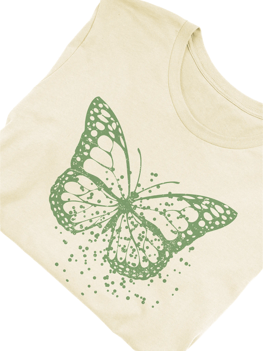 Minimalist Green Butterfly Tee for Nature Lovers product image (3)