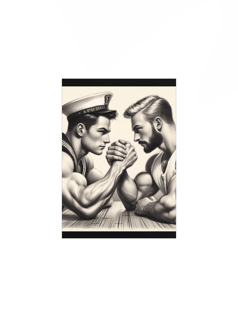 Up Close and Personal: Sailors – Tom of Finland Tribute Gay Pride Graphic Design Poster product image (1)