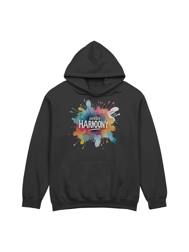 Harmony Splash Hoodie, Artistic Vibes Gift, Colorful Statement Wear product image (1)