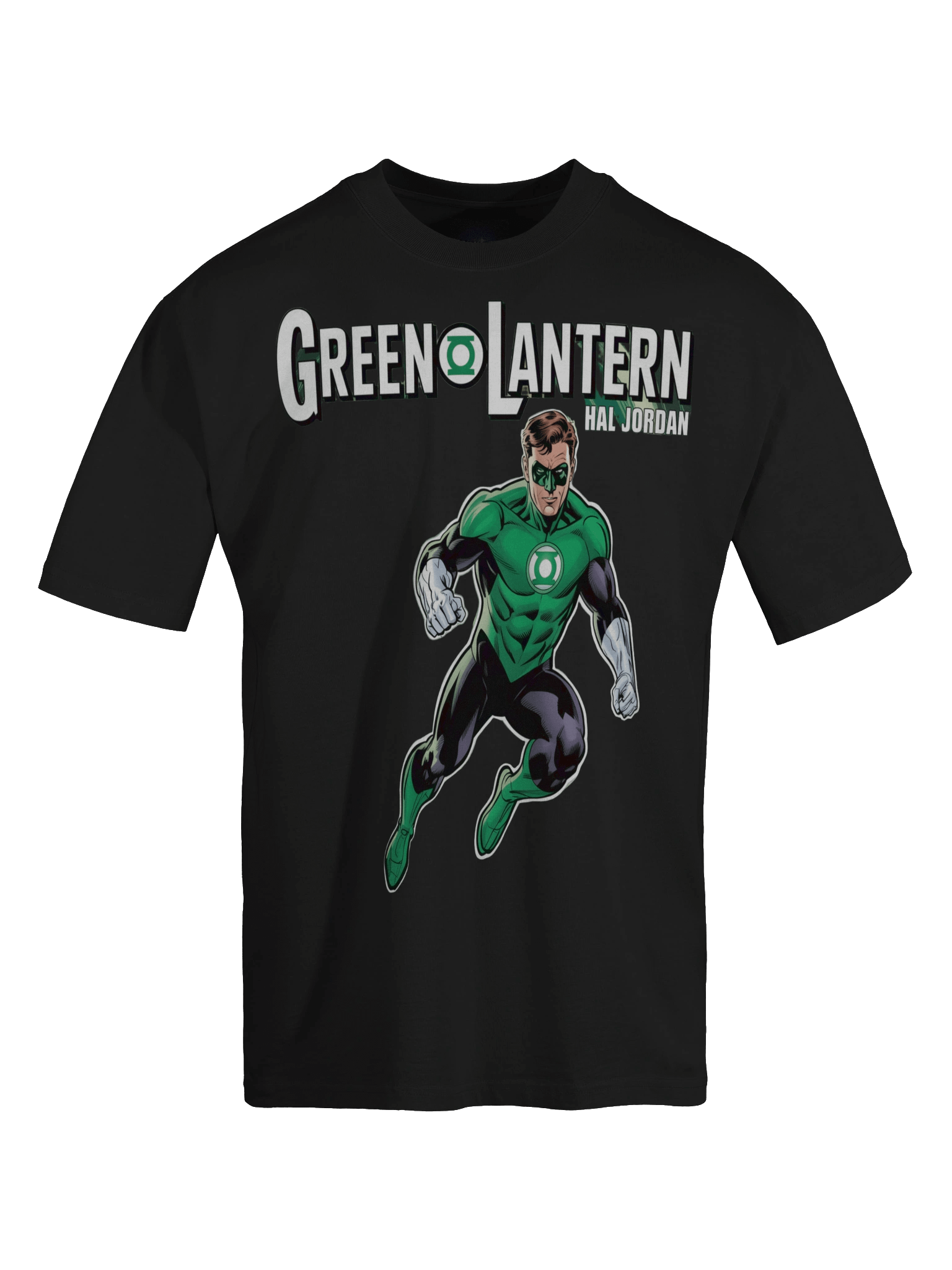 Verdant Vanguard: Hal Jordan Green Lantern Oversized Faded T-Shirt product image (1)