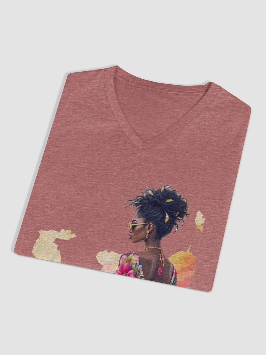 Tropical Blossom Relaxed V-Neck Tee product image (3)