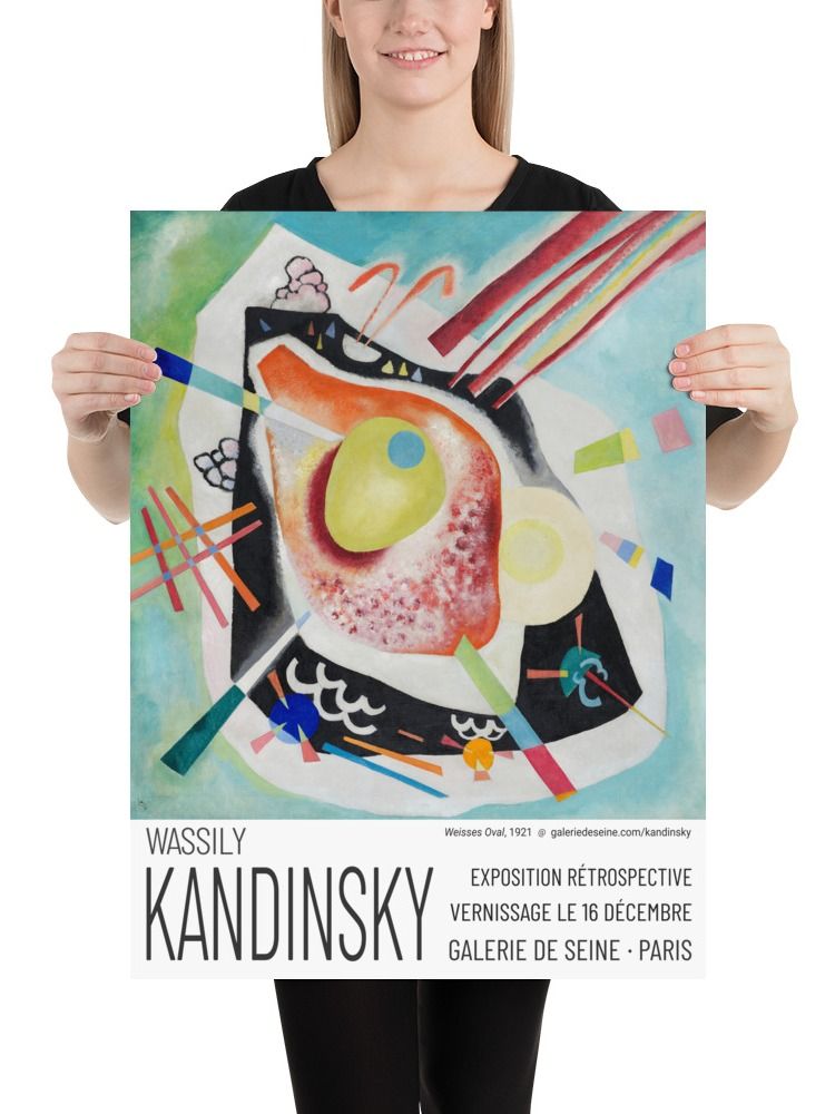 Wassily Kandinsky's "Weisses Oval" exhibition canvas print product image (5)