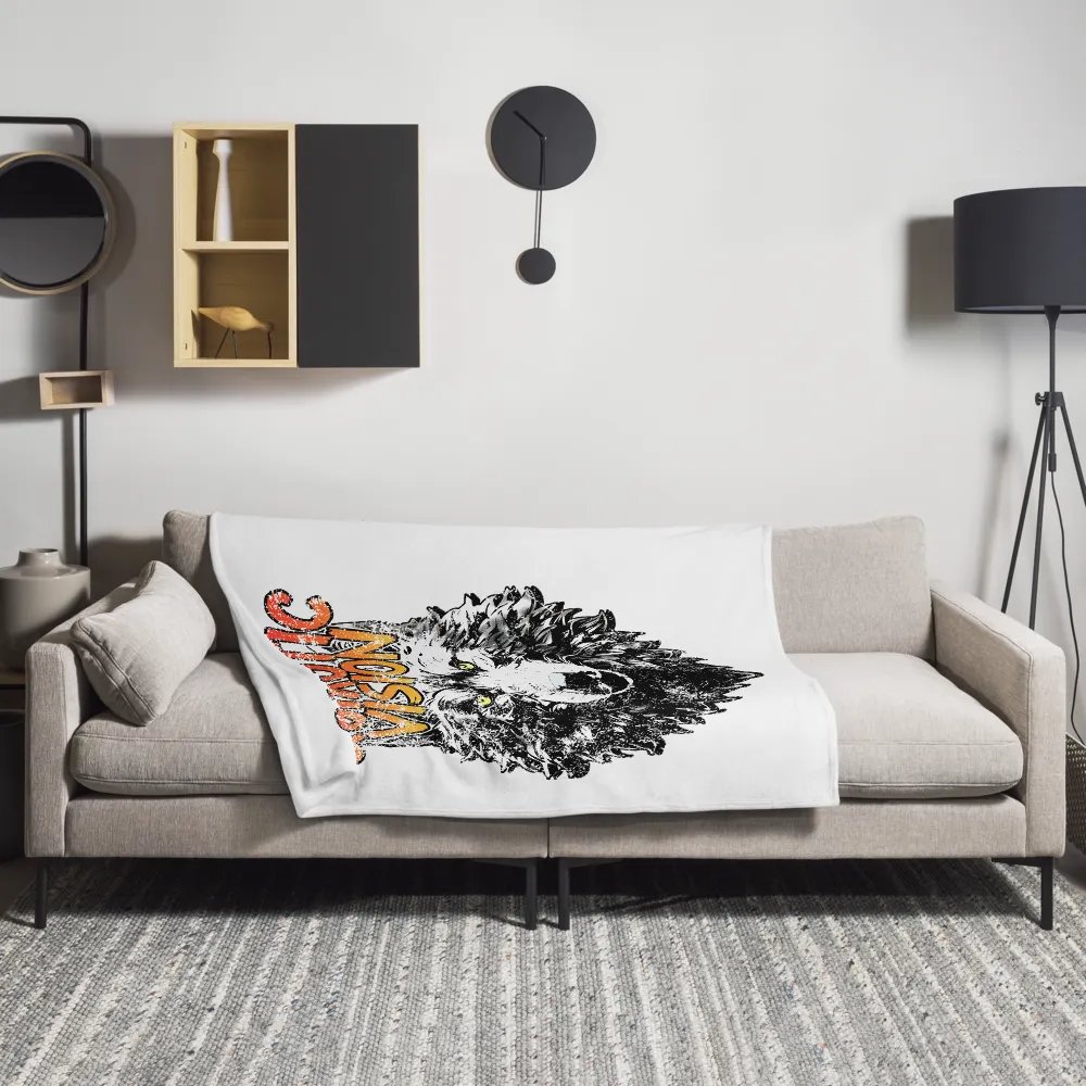 Wolf Star Throw Blanket product image (1)