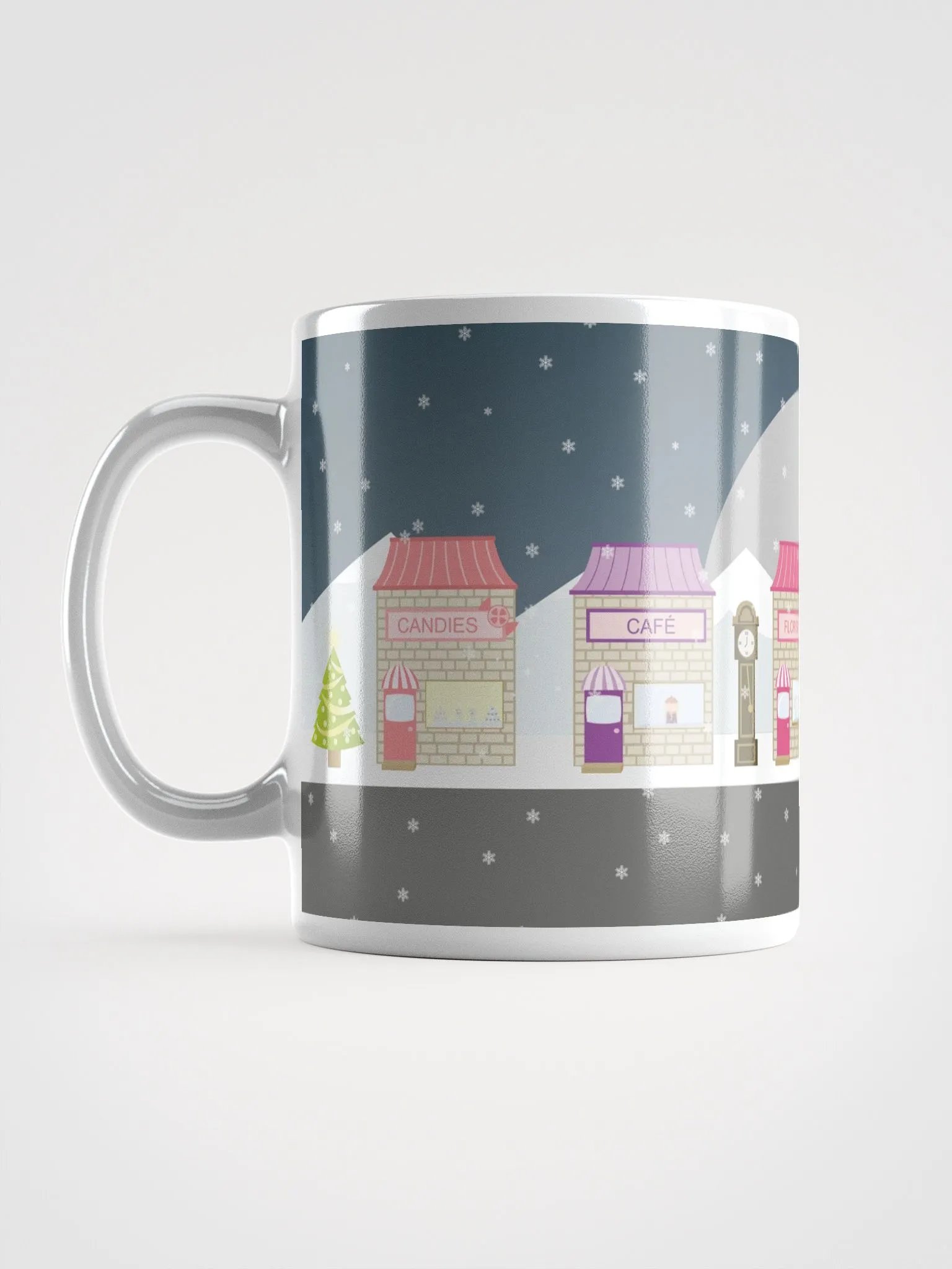 Mug - Cute vintage village at Christmas product image (11)