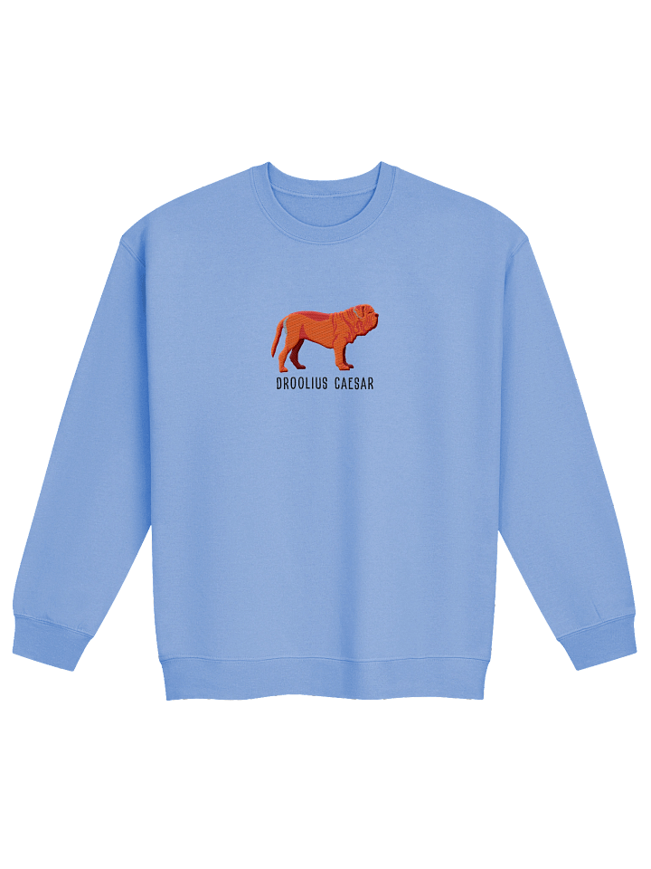 Droolius Caesar Sweatshirt (Embroidered) of a Neapolitan Mastiff(Red) product image (9)
