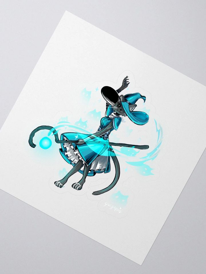Enchanted Adventures: Cat Witch Art Sticker product image (2)