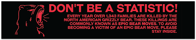 Bear Attack | Bumper Sticker product image (1)