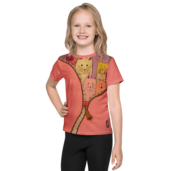 "Unleash The Cats" Kid's Tee (Pink) product image (1)