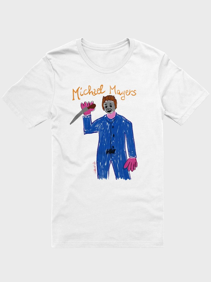 🔪 "MAYERS" CreepyKids Girl Horror Halloween Slasher Tee Art Print🎃 product image (1)