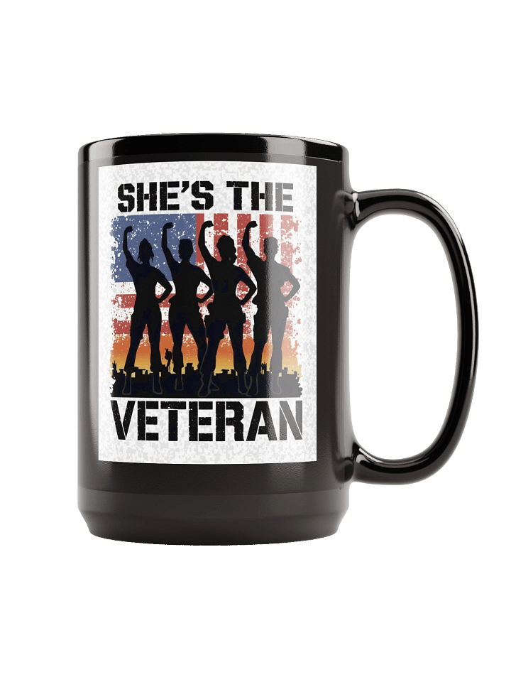 She’s The Veteran Glossy Coffee Mug product image (1)