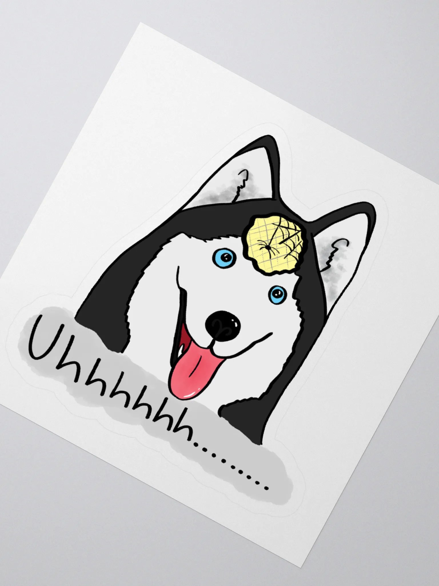 Empty-Headed Husky Kiss Cut Stickers product image (2)