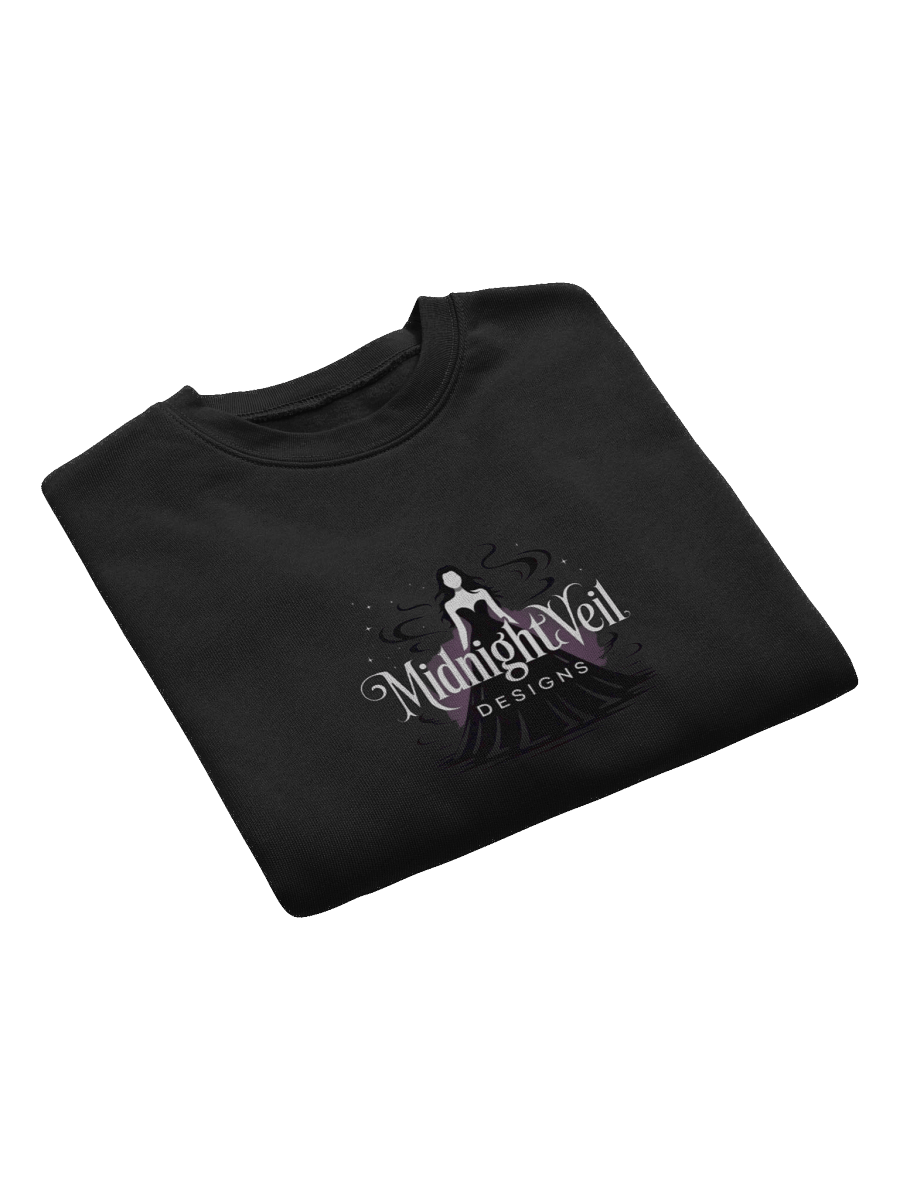 Midnight Veil Designs Women's Gothic Crop Sweatshirt - Black Fleece, Sizes S-L product image (7)
