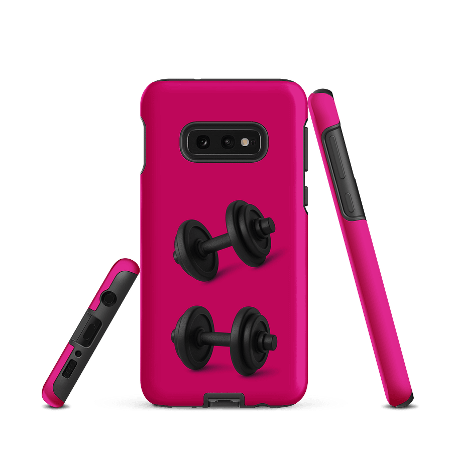 Magenta Strength Unleashed Double Dumbbell Samsung® Case product image (1)