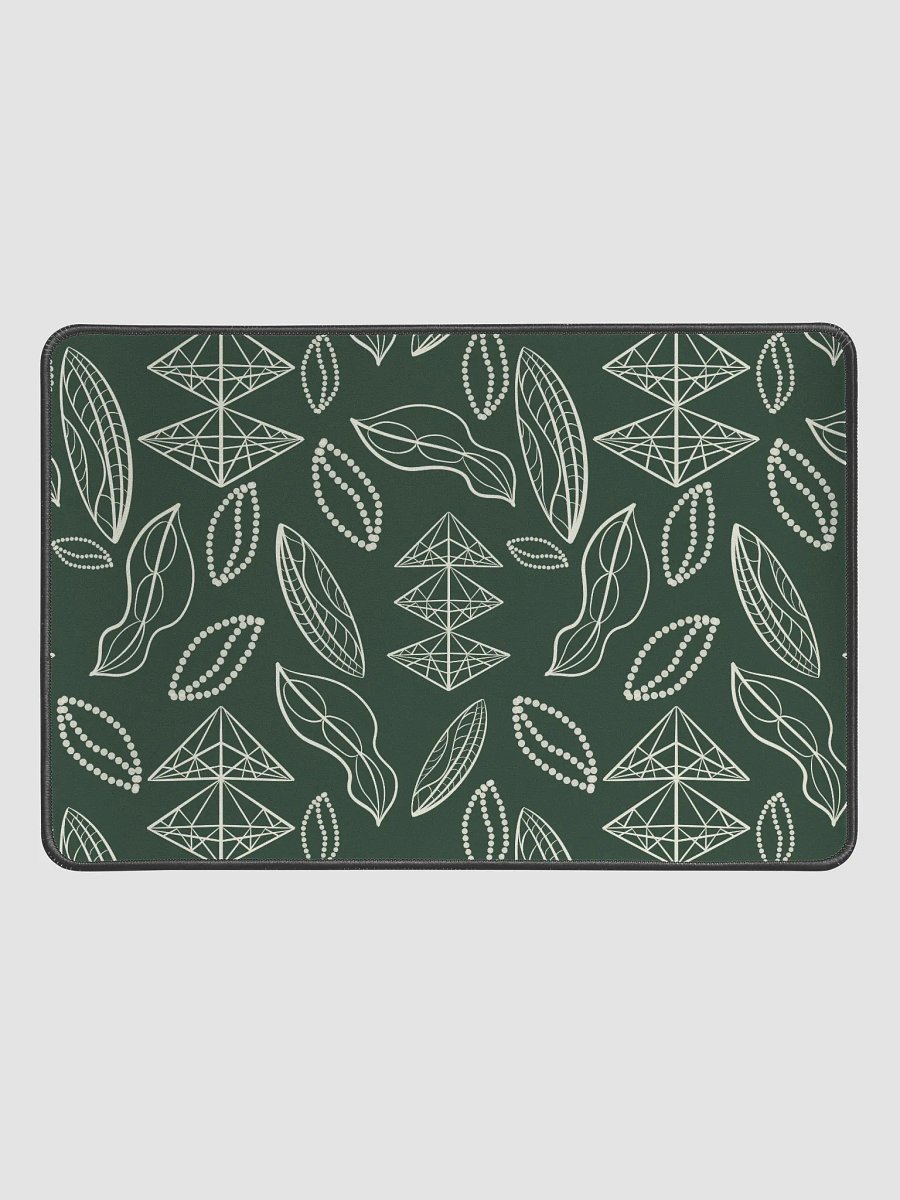 El Yunque Brew Bliss: Abstract Coffee Bean Tribal Deskpad product image (1)