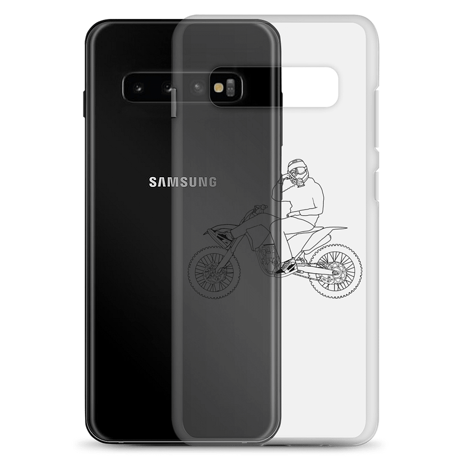 Bike and signature outline (Black) Phone Case S product image (2)