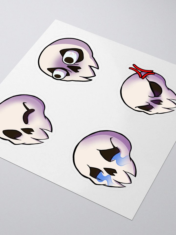 Ricky Skull Emote Stickers product image (2)