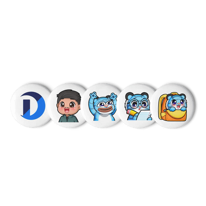 Dusking Pin Buttons (Set of 5) product image (1)