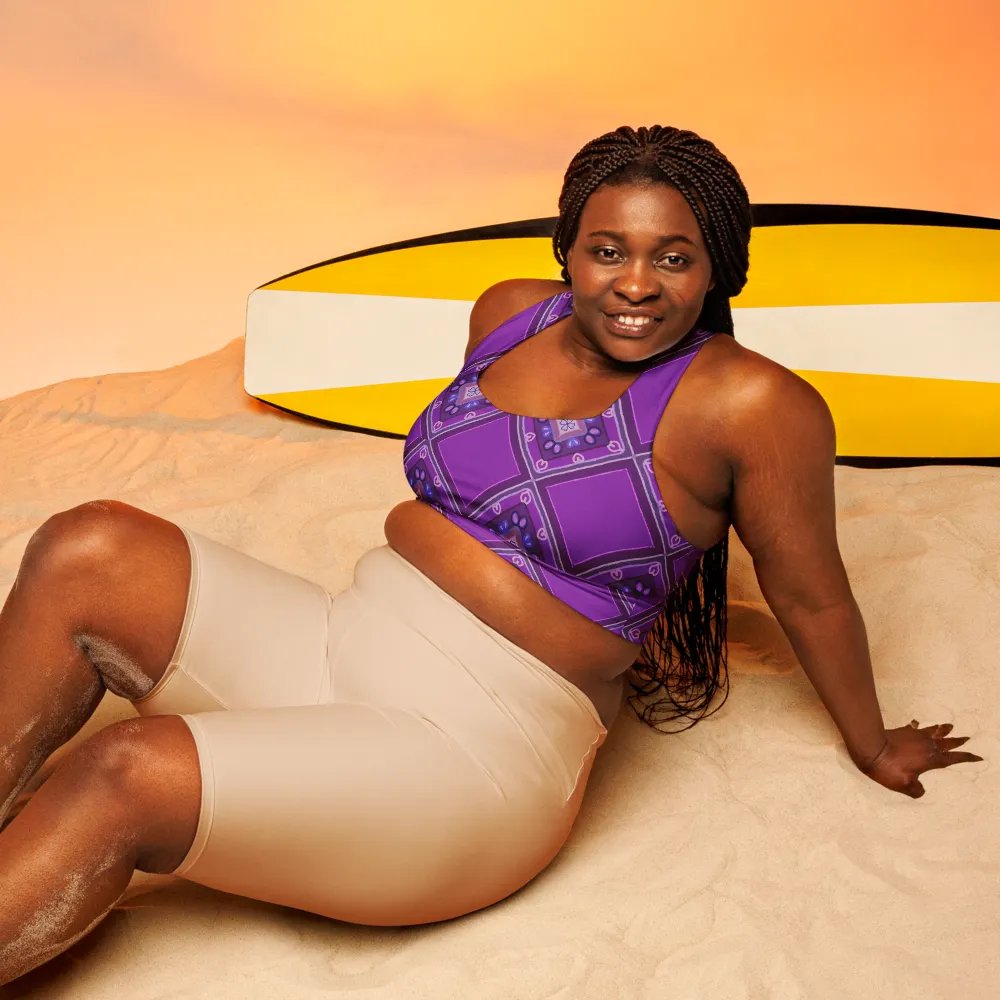 Purple_Pattern Sports Bra product image (6)