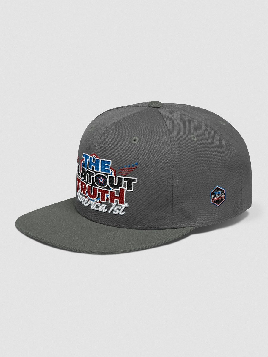 TFOT Embroidered Bold America 1st Flat Snapback Hat product image (6)