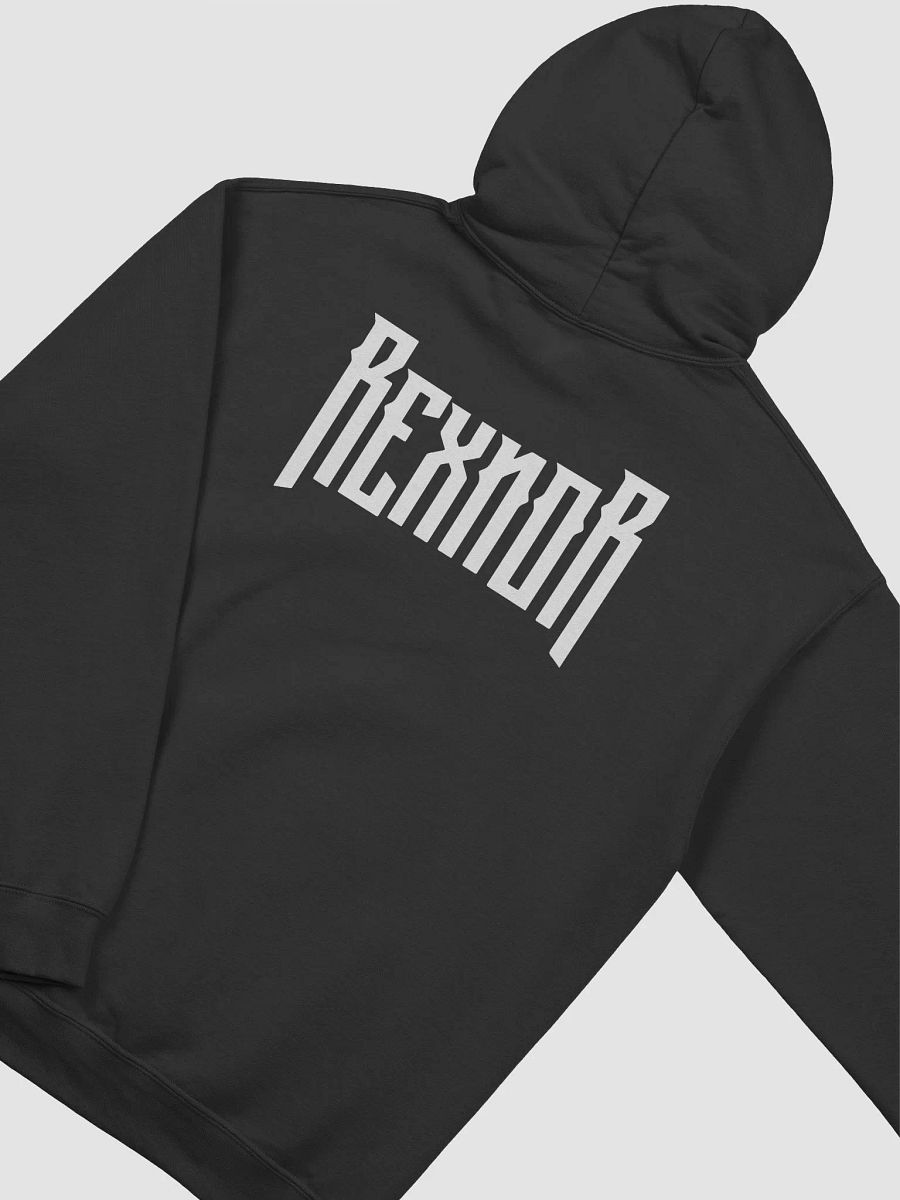 REXNOR Berserker Hoodie (White Logo + Text Upper Back) product image (3)