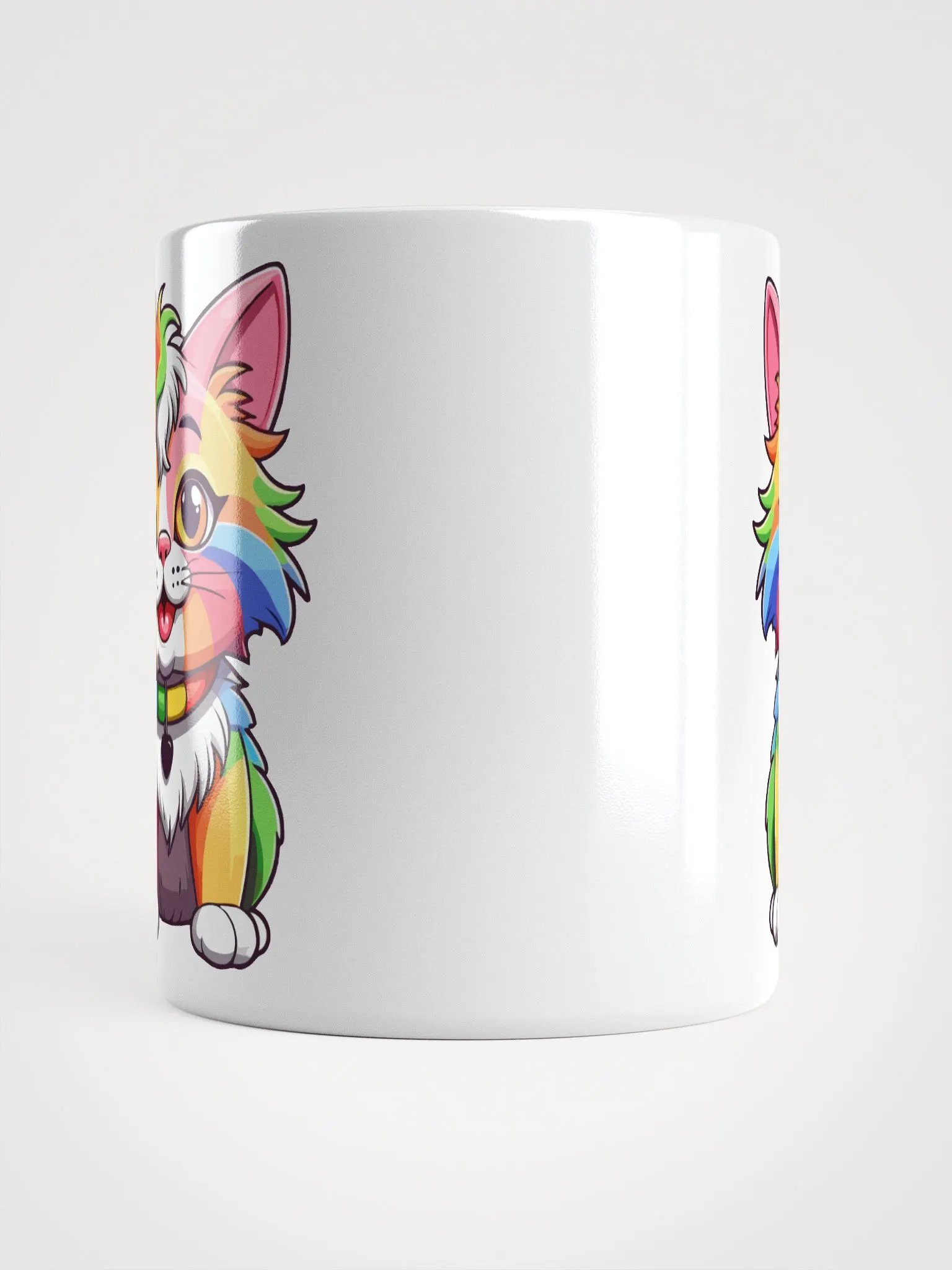 Cute Rainbow Color Cat 5 , Mug product image (9)