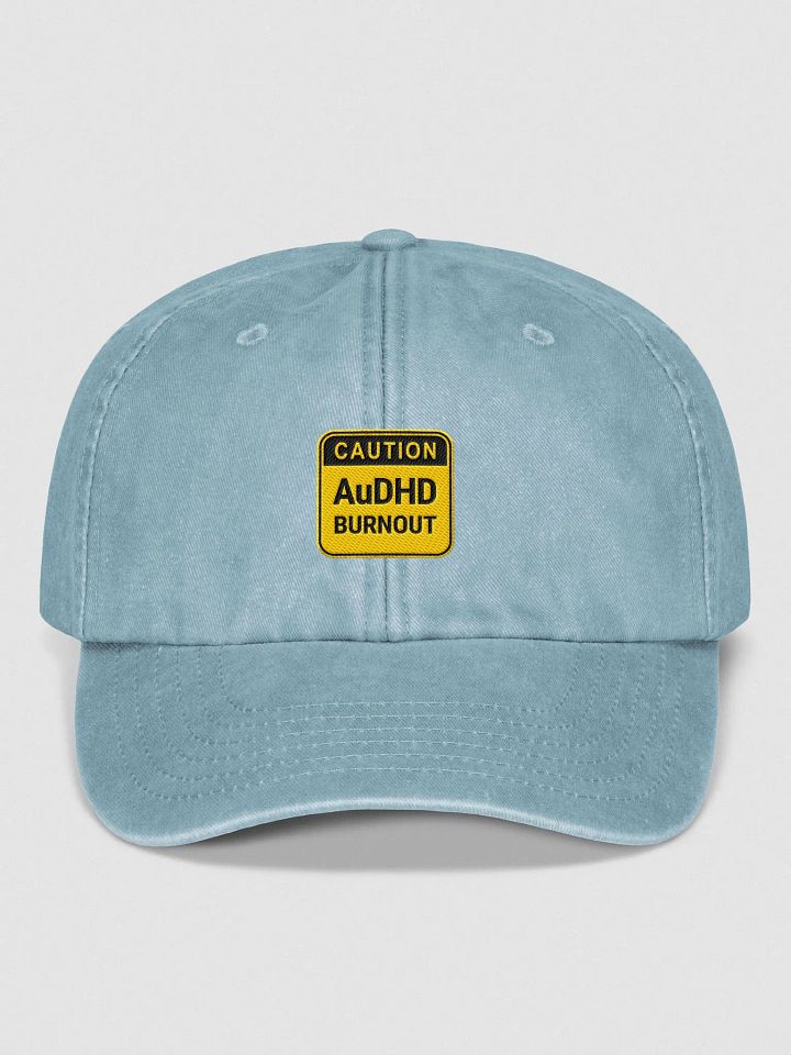 CAUTION: AuDHD BURNOUT vintage dad hat product image (1)