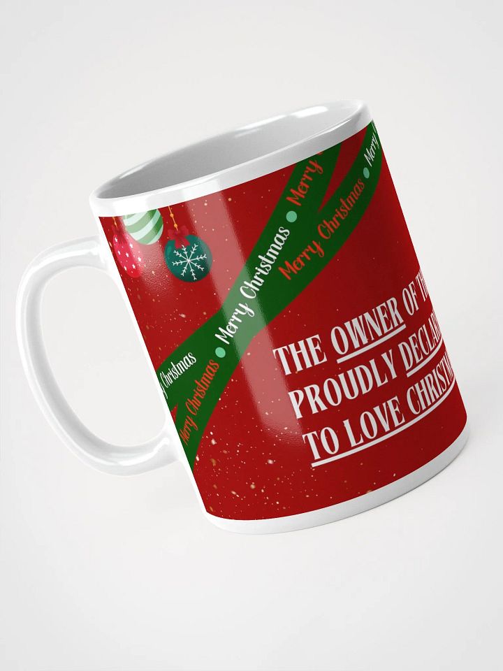 "Christmas Cheer Mug – Proud to Love Christmas!" product image (2)