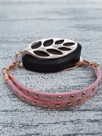 Valentine Faux Suede Stud Bracelet | Handmade Accessory for Bellabeat Leaf Urban & Ivy product image (2)