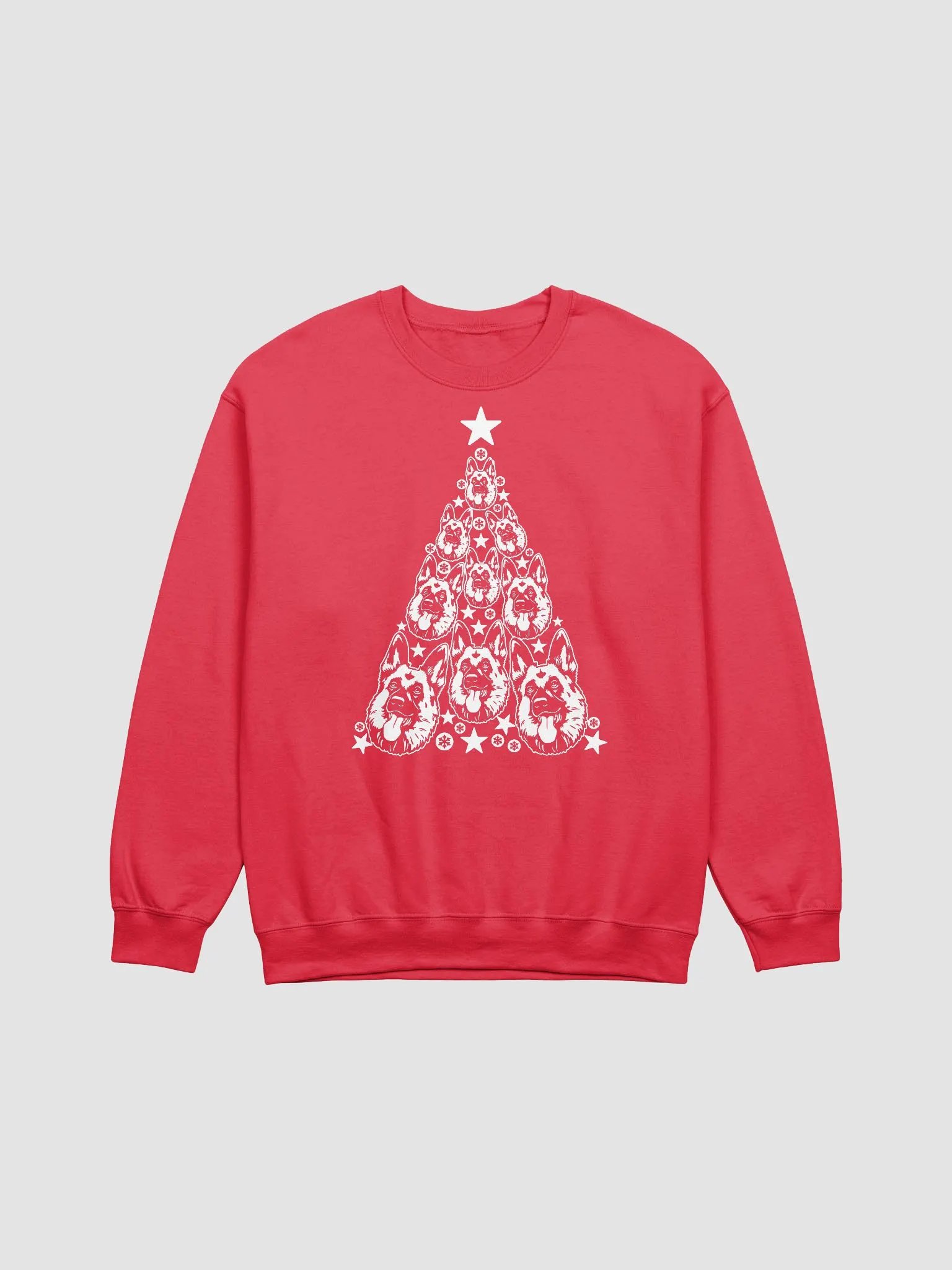 German Shepherd Christmas Tree Sweatshirt Design for German Shepherd Paw-rents product image (23)