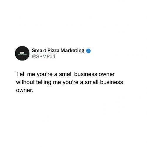 Let’s hear’em. 

#pizza #pizzamarketing #pizzaislife #smartpizzamarketing #smallbusinessowner