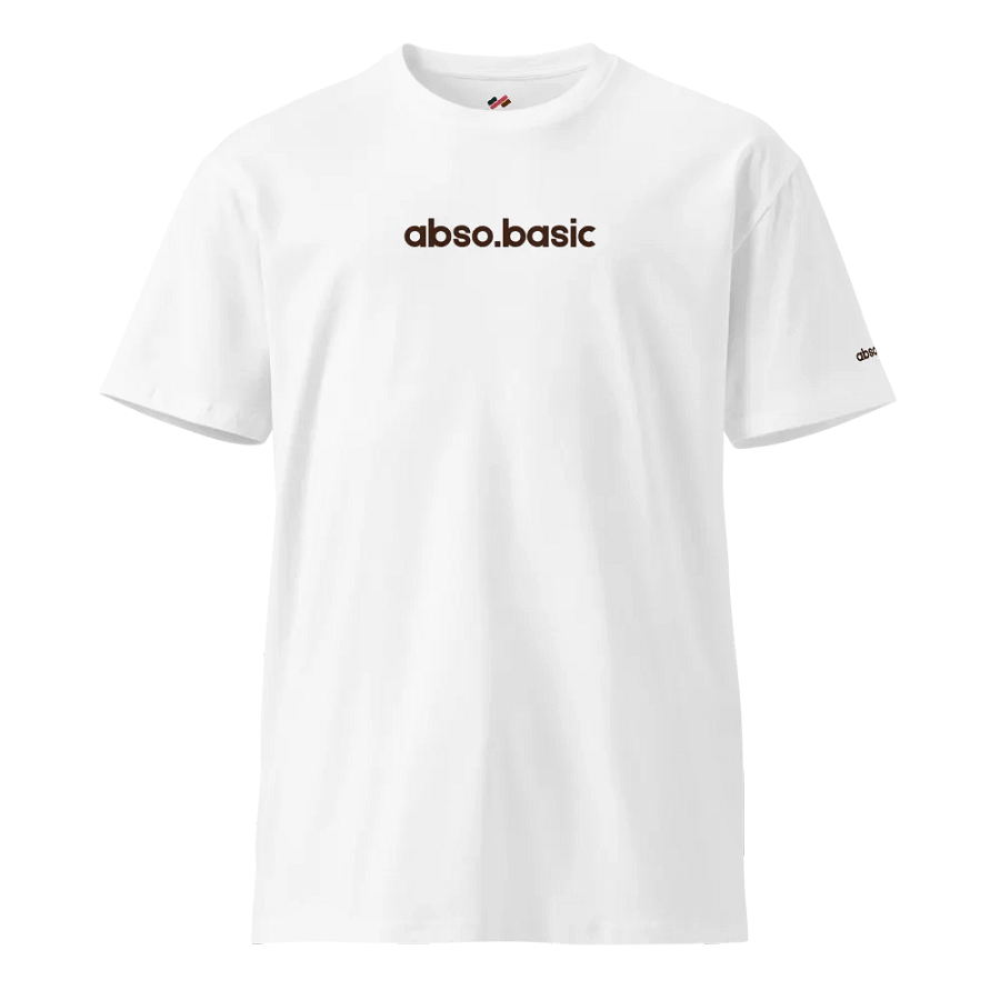 White "Snake Bone" abso.basic Unisex Premium T-Shirt product image (2)