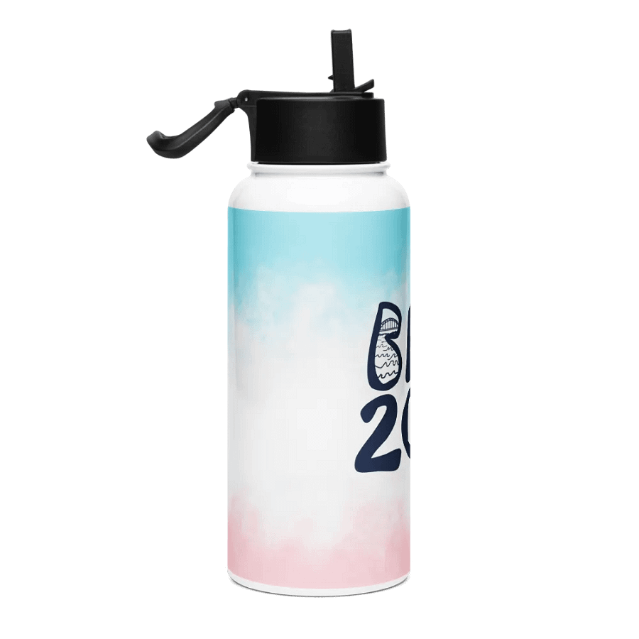 BRN.2C.C.™ | Navy Logo | Stainless Steel Water Bottle | Iconic Pink, White & Blue product image (4)