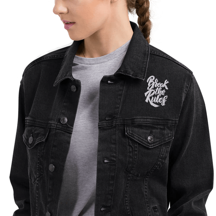 BTR - Abstract Monochrome Denim Jacket product image (1)