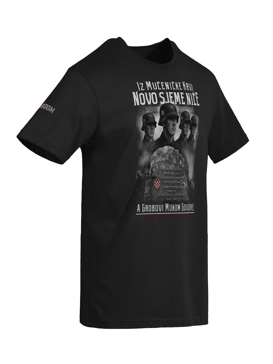 Shielded Patriot Black Croat Legion Next Level Tee product image (5)