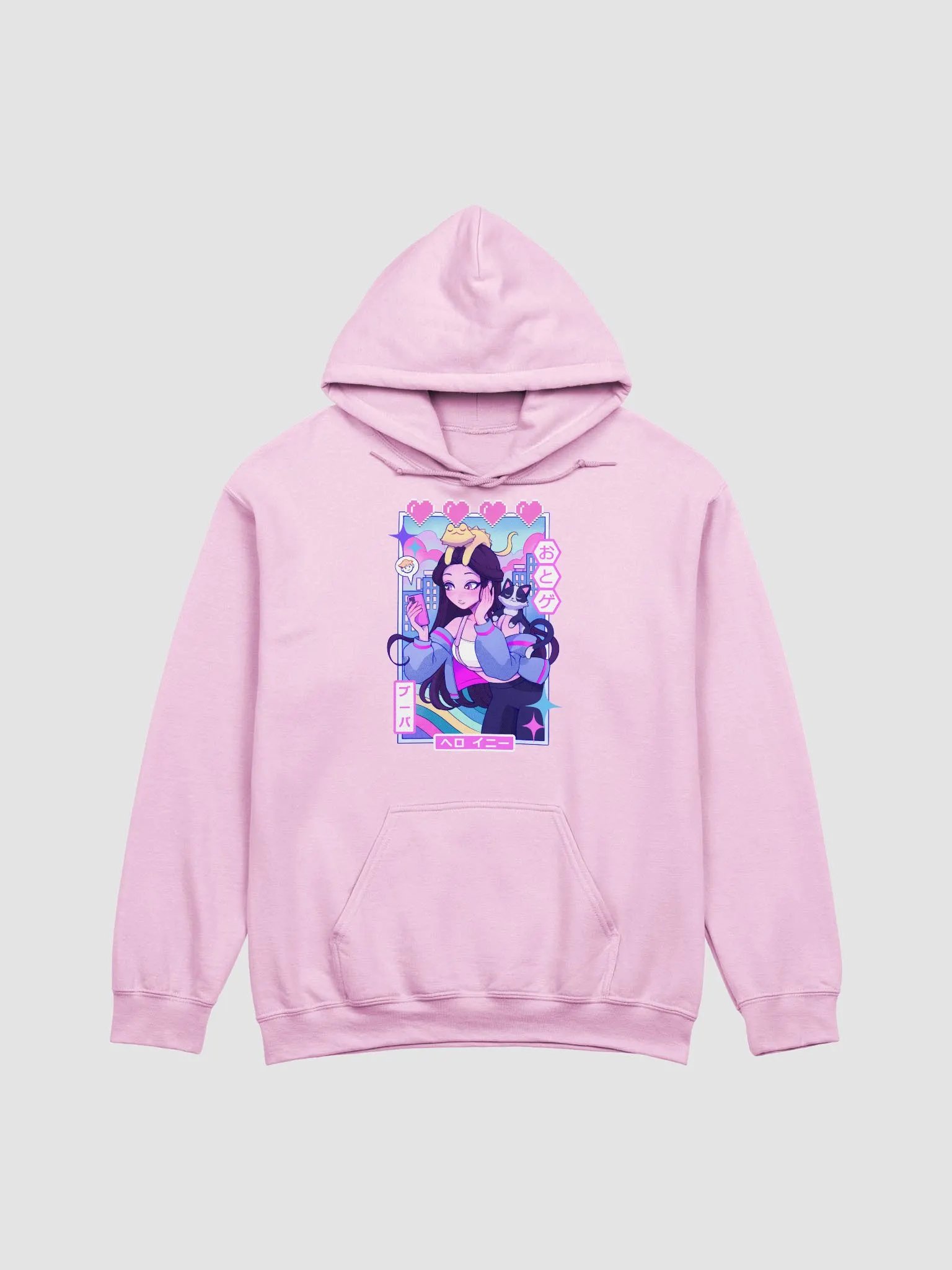 'Cyberpastel simp' printed hoodie product image (2)