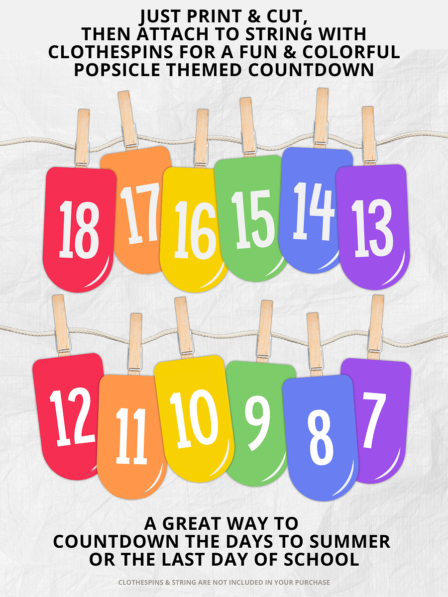 Countdown to Summer Vacation Printable product image (2)