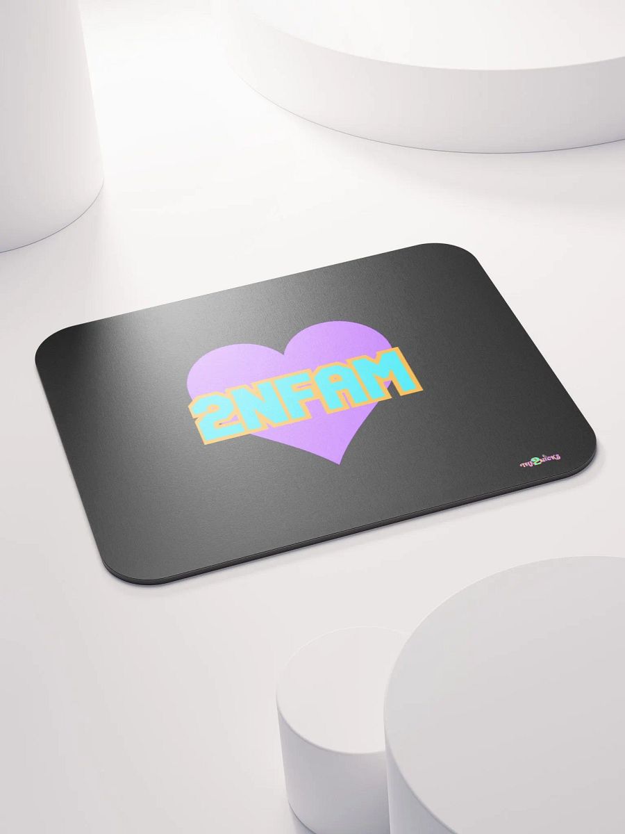 2NFAM Heart Classic Mouse Pad (Black) product image (4)