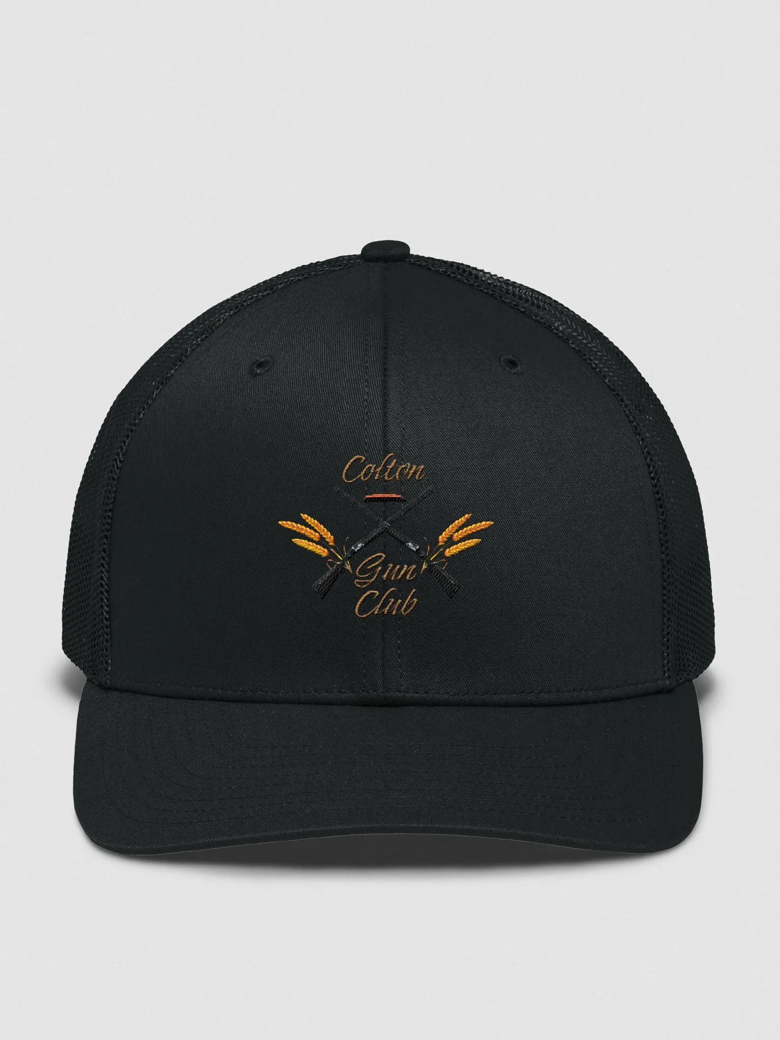 Trucker hat gold lettering product image (1)
