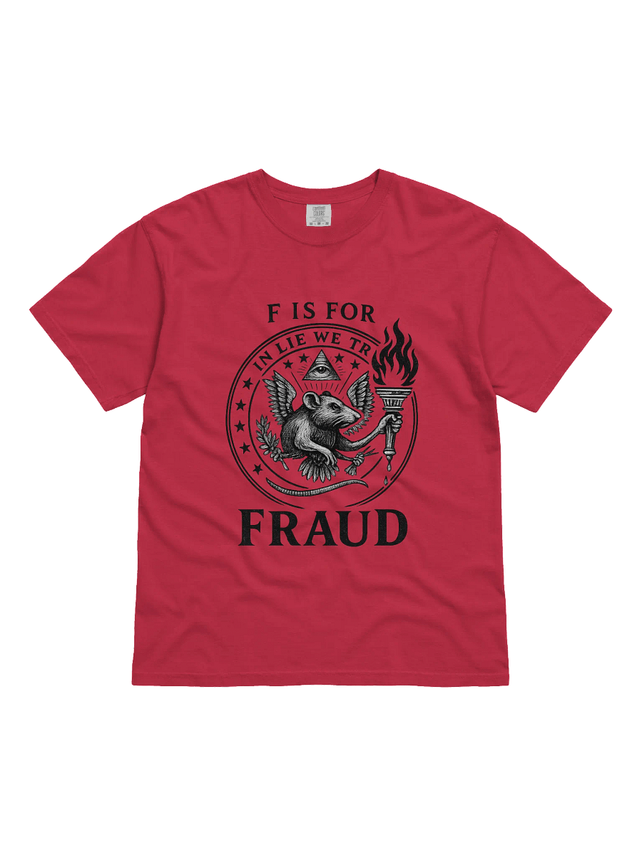 F is for fraud t-shirt product image (2)