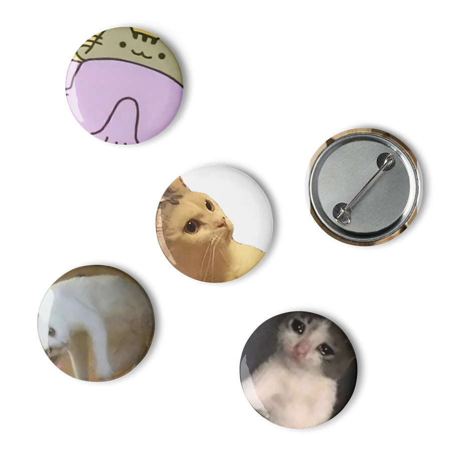 Set of Pin Buttons: Meme Cats 9 product image (6)