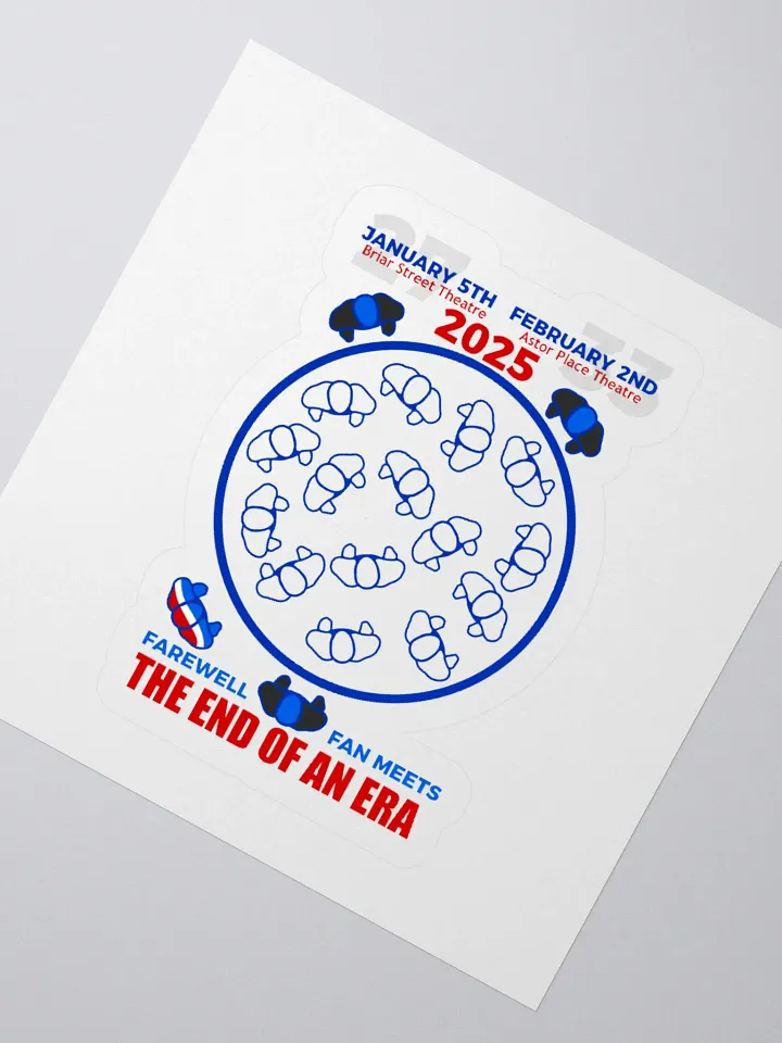 Blue Man Group's Farewell to An Era Fan Kiss Cut Sticker product image (2)