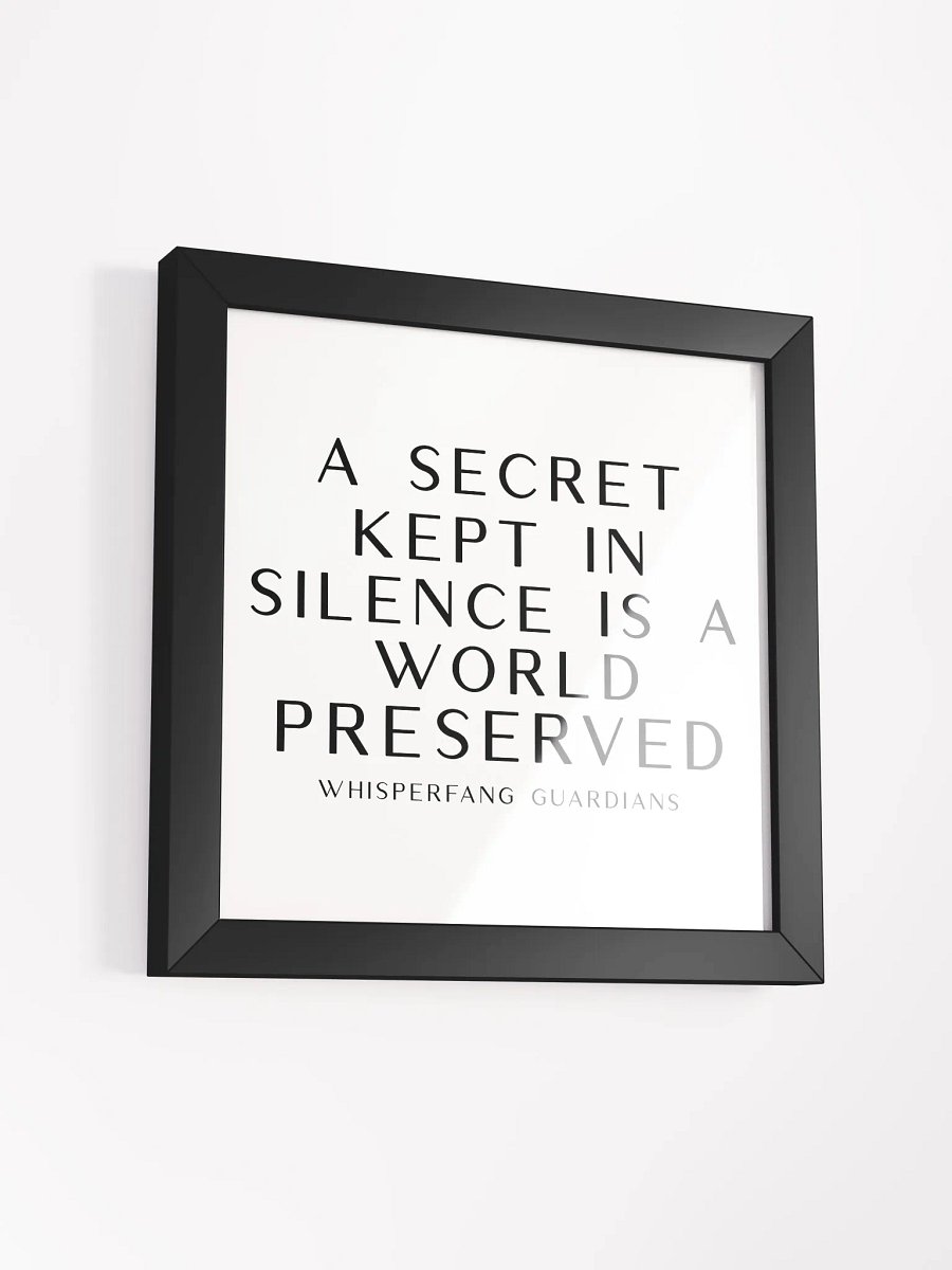 Whispering Fangs Proverb Framed Collection - Secret product image (32)