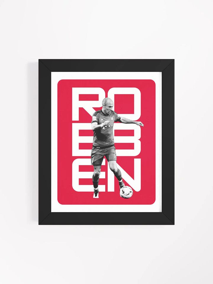 Arjen Robben BW Bayern Munich Name Art Framed Print product image (2)