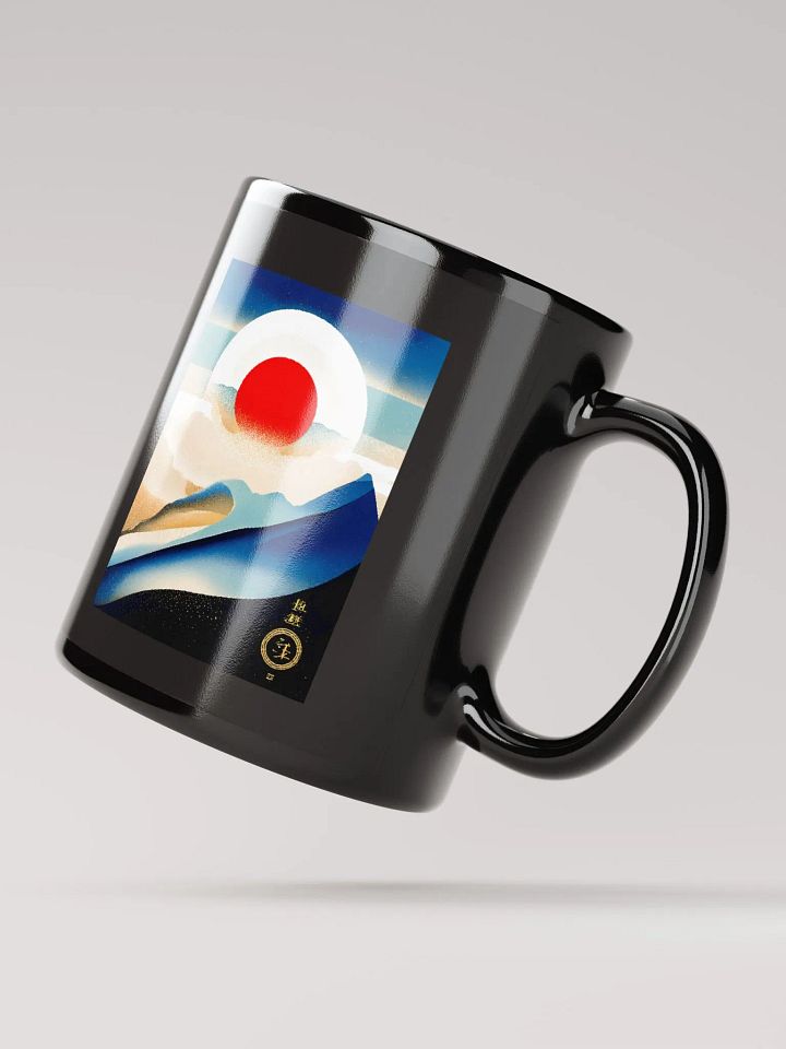 Geometric abstract art in Japanese style (front & back) product image (2)