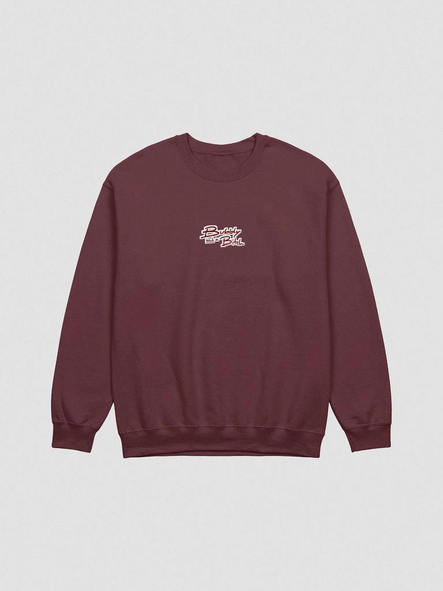 Bubbly and a B*tch embroidered crewneck (monochrome maroon) product image (2)