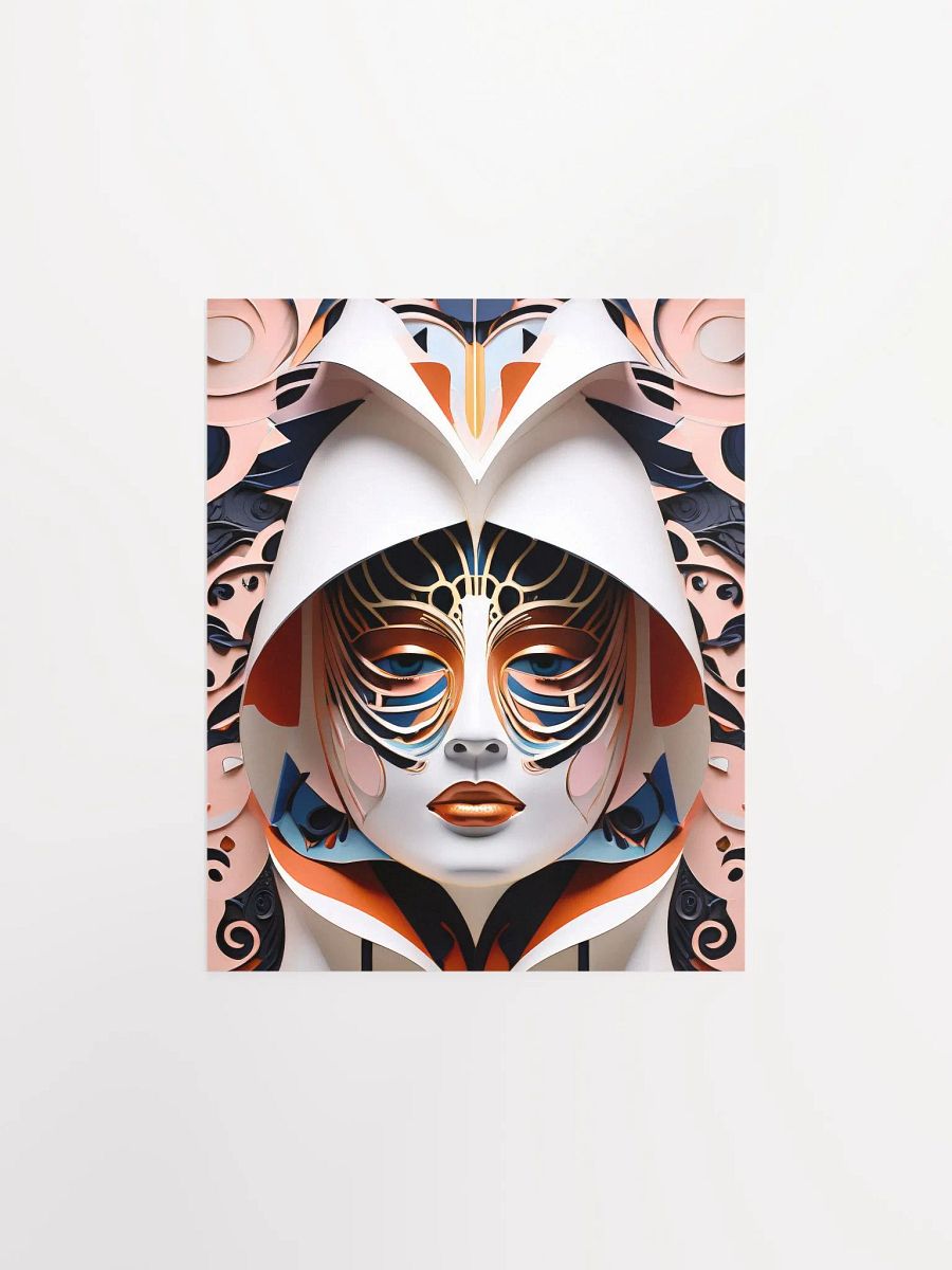 Kabuki Mask 2299 - Poster - Small and Standard Sizes - 8x10-11x14-12x16-16x20 Inches product image (1)