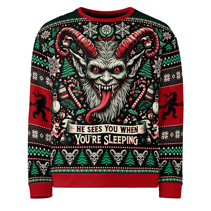 Krampus Sees You Sweater product image (1)