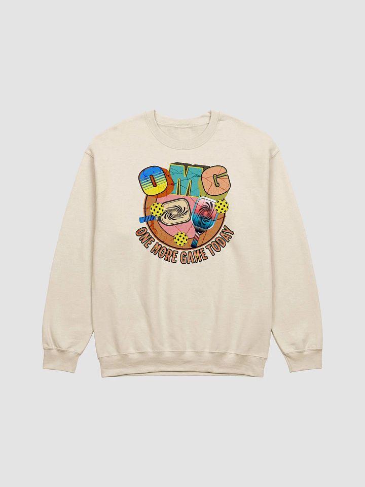 OMG One More Game Today Pickleball Crewneck Sweatshirt product image (19)