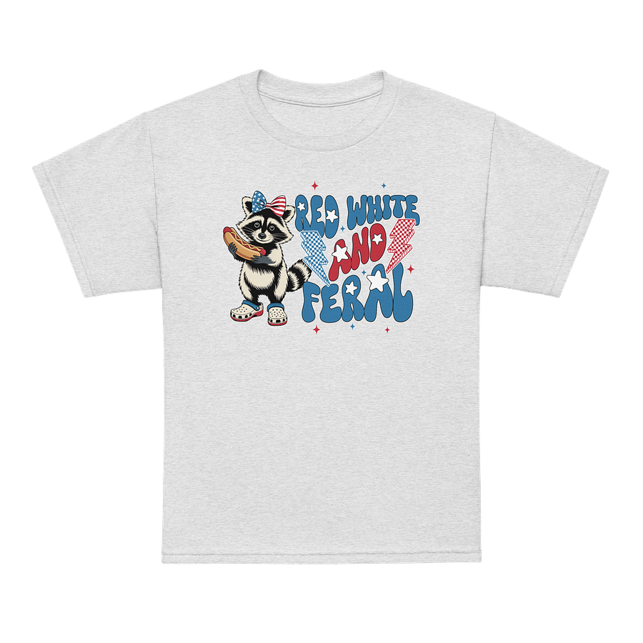 Patriotic Raccoon Youth Sports Tee product image (39)
