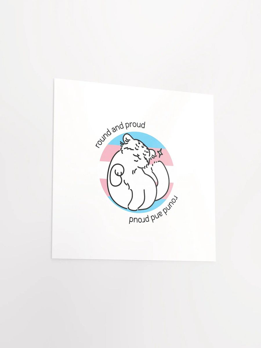 Round and Proud Manul Transgender Version - Matte Poster product image (3)